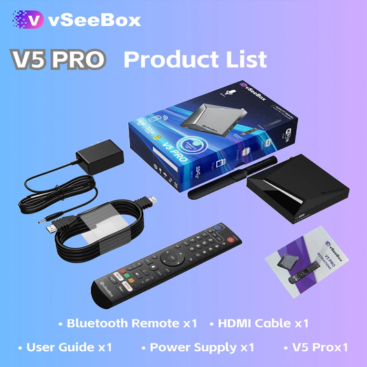 2026 New Box vSee V5 Pro 4GB+32GB 6K HD