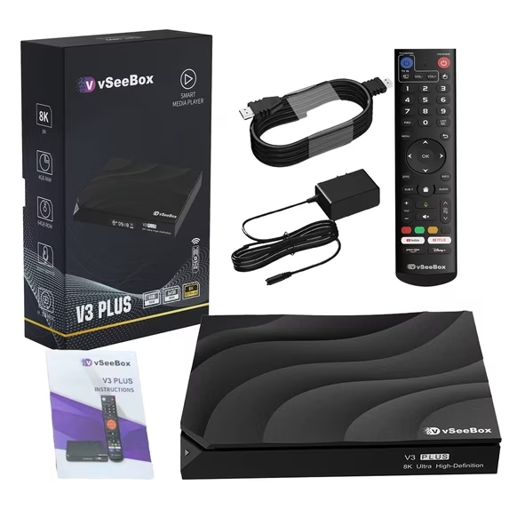 2026 vSee v3 Plus Android 14 8K TV Box