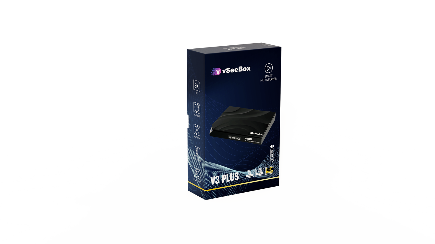 2026 vSee v3 Plus Android 14 8K TV Box